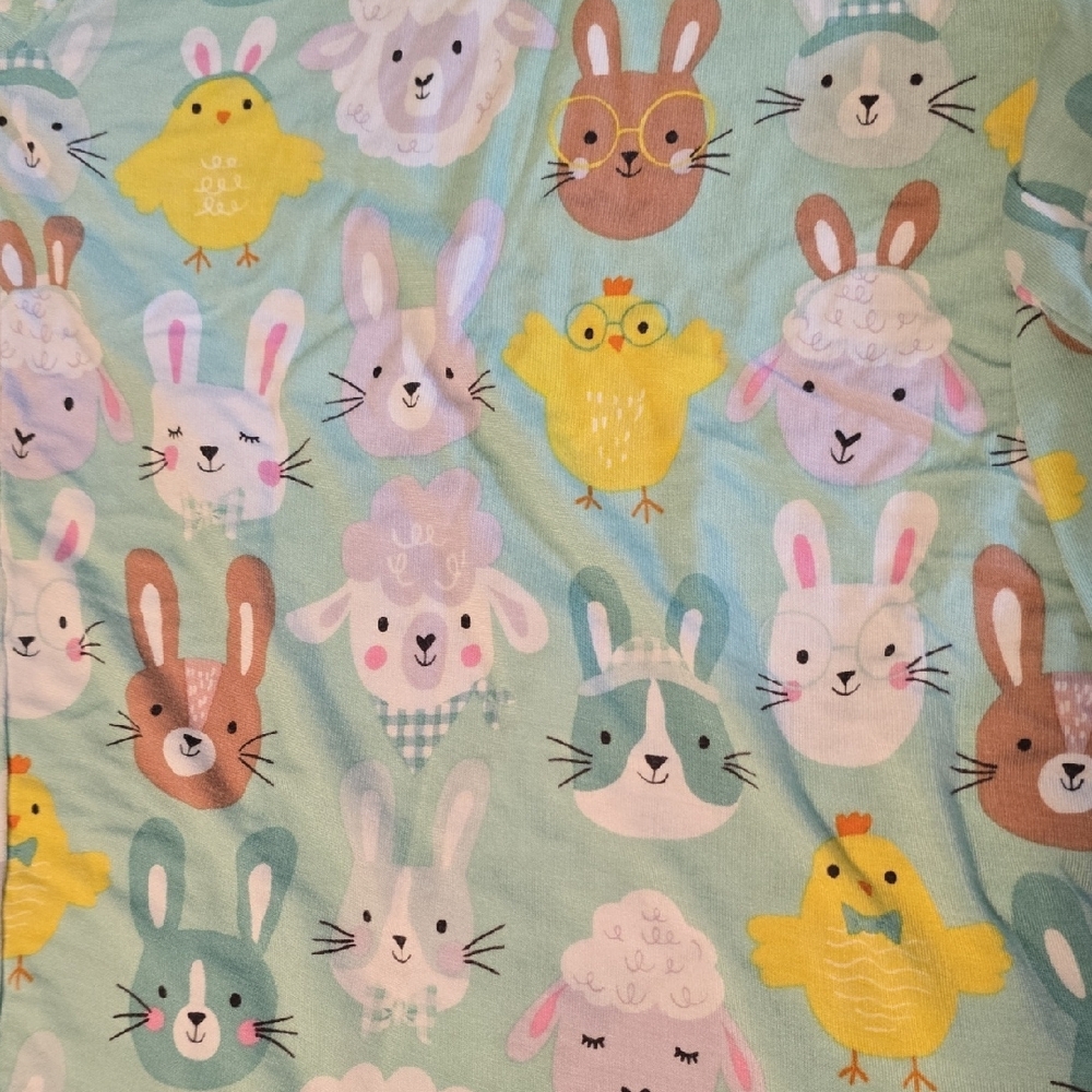 Kids Animal Print Pajamas - Green - Picture 2 of 2